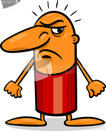 Image of angry guy cartoon illustration