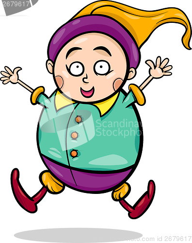 Image of gnome or dwarf cartoon illustration