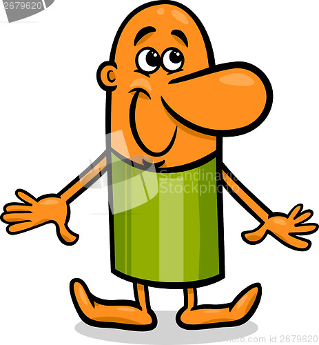 Image of happy guy cartoon illustration