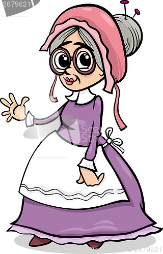 Image of fairy tale grandma cartoon illustration