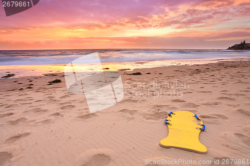 Image of Beautiful summer beach sunrise Australia