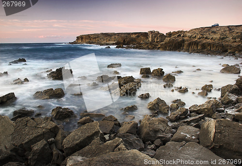 Image of Sunset and ocean background