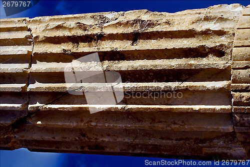 Image of abstract column piece of marble 