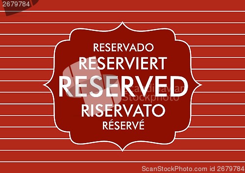 Image of reserved