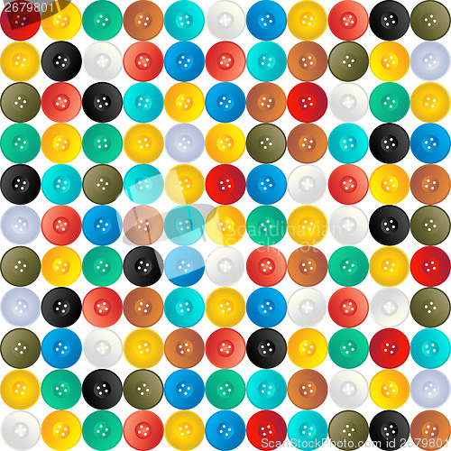 Image of Seamless pattern of buttons