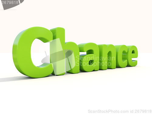 Image of 3d word chance