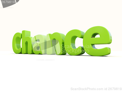 Image of 3d word chance