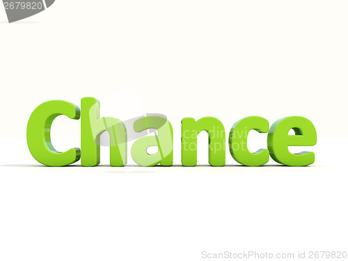 Image of 3d word chance