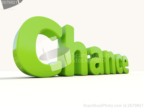 Image of 3d word chance