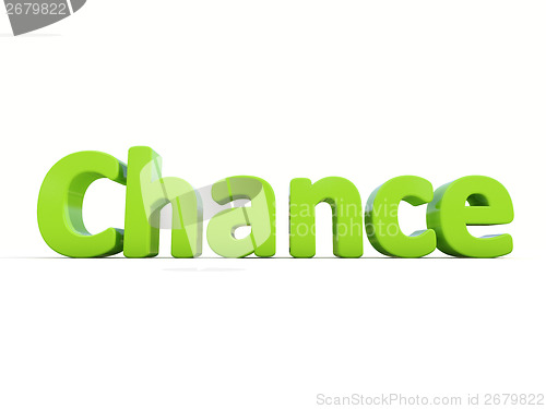 Image of 3d word chance