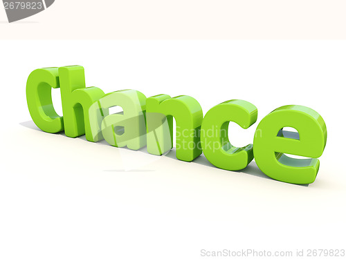 Image of 3d word chance