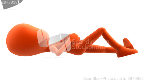 Image of Resting Human Figure