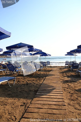 Image of greece beach and the sea 