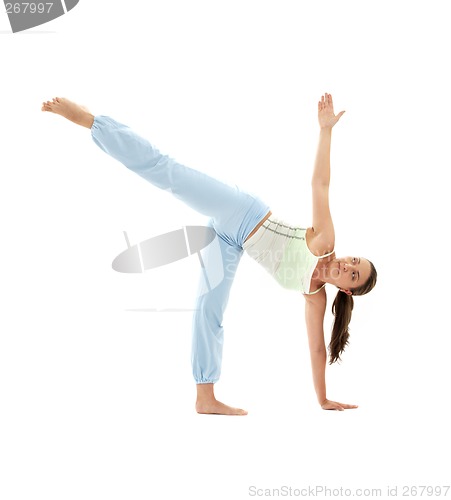 Image of ardha chandrasana half moon pose