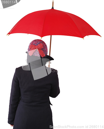 Image of Woman with umbrella