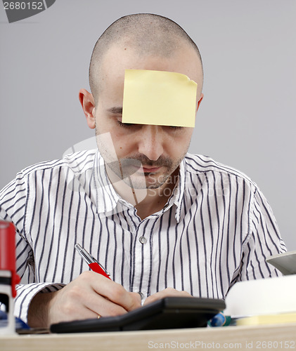 Image of Man at desk