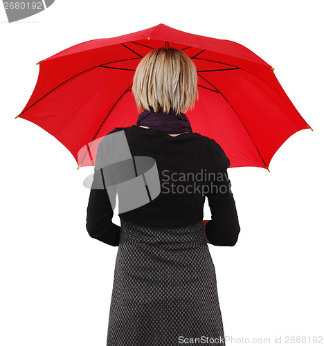 Image of Woman with umbrella