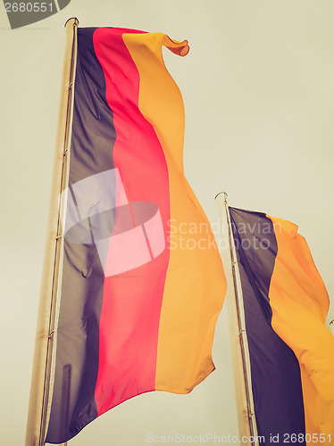 Image of Retro look German flag