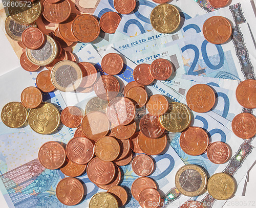 Image of Euros coins and notes