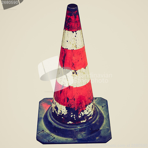 Image of Retro look Traffic cone