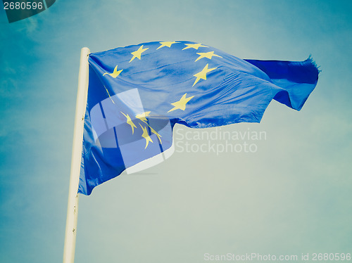 Image of Retro look Flag of Europe