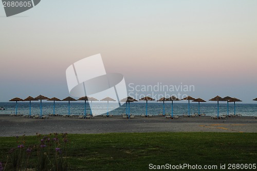 Image of sunset scene from the greece 