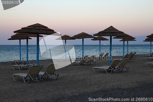 Image of sunset scene from the greece 