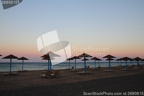 Image of sunset scene from the greece 