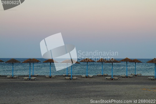 Image of sunset scene from the greece 