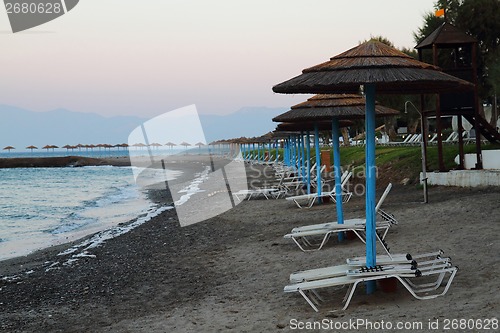 Image of sunset scene from the greece 