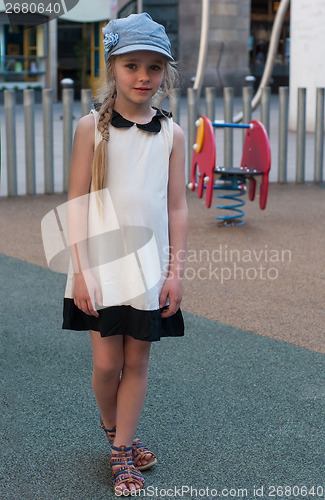 Image of Young girl on the playground
