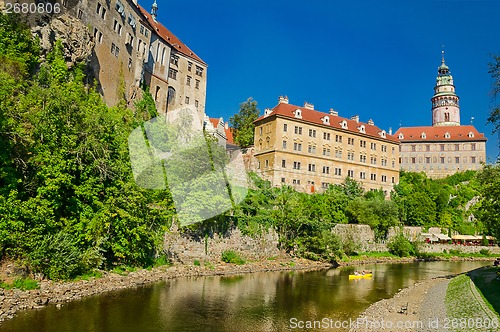 Image of View on Castle in Cesky Krumlov