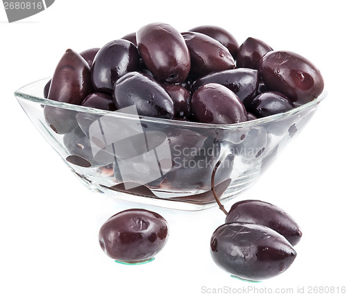 Image of shiny black olives