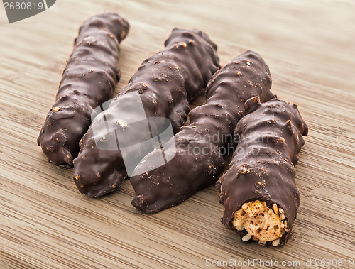 Image of homemade cookies with chocolate