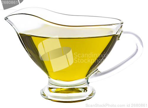Image of olive oil isolated on white 