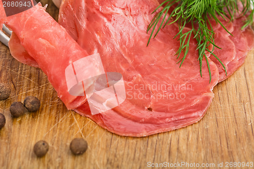 Image of Still Life with slices of smoked meat