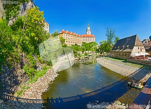 Image of View on Castle in Cesky Krumlov