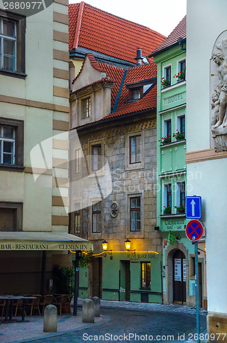 Image of streets of the old city in the early morning