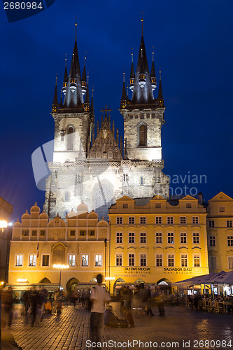 Image of Church of Our Lady before Tyn is a gothic church in Old Town of 