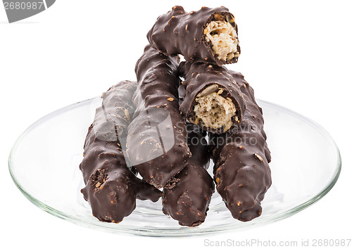 Image of homemade cookies with chocolate