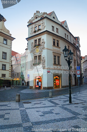 Image of streets of the old city in the early morning