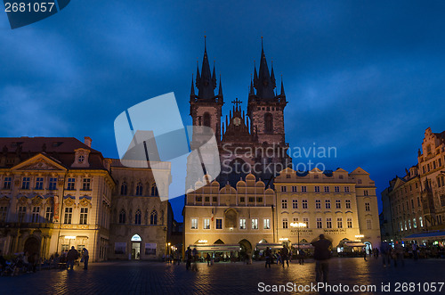 Image of Church of Our Lady before Tyn is a gothic church in Old Town of 