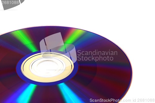 Image of DVD isolated on the white