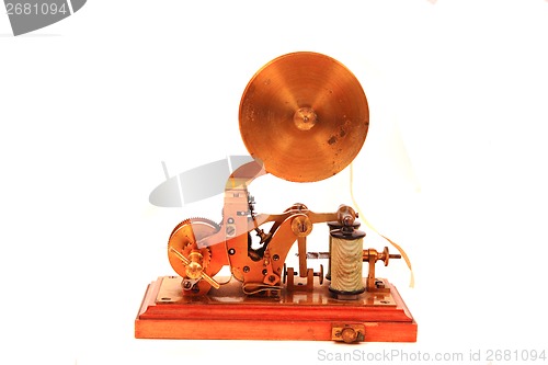 Image of old telegraph (communication machine)