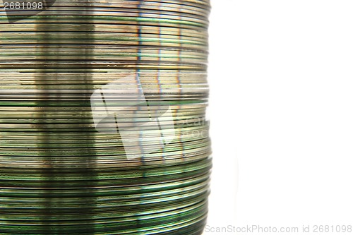 Image of CD and DVD isolated on the white