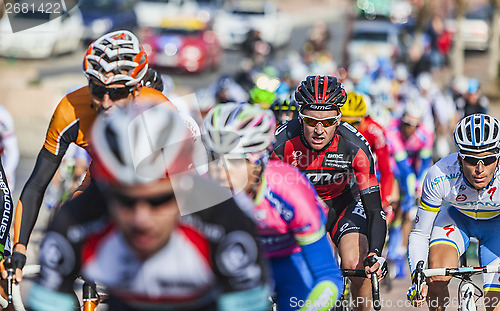 Image of The Peloton- Paris Nice 2013 in Nemours