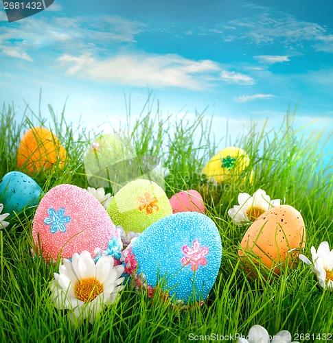 Image of Decorated easter eggs