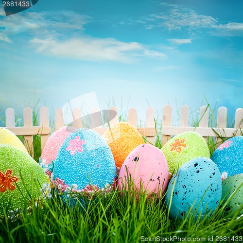 Image of Decorated easter eggs