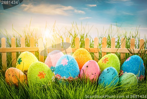 Image of Decorated easter eggs