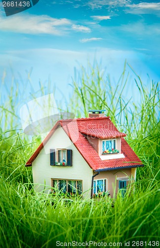 Image of House on the green grass